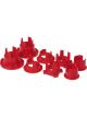 Prothane For 10 Chevy Camaro Rear Subframe Bushing Insert Kit Red