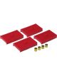 Prothane For 68-69 GM F-Body Upper/Lower Spring Pad Multi Red