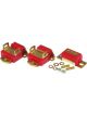 Prothane For GM Motor & Trans Mount Kit Red