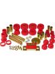 Prothane For 63-66 Chevy C10 2wd Total Kit Red