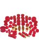 Prothane For 90-93 Acura Integra Total Kit Red