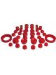 Prothane For 92-96 Honda Prelude Total Kit Red