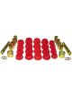 Prothane For 06-11 Honda Civic Rear Control Arm Bushings Red