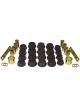 Prothane For 06-11 Honda Civic Rear Control Arm Bushings Black