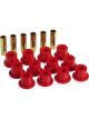 Prothane For 72-81 International Scout II Spring & Shackle Bushings Red