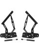 Aeroflow Billet Bonnet Hinge Kit Black For Holden Torana LC-LJ