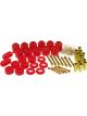 Prothane For 97-01 Jeep TJ 1in Lift Body Mount Kit Red