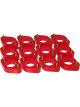 Prothane For 07+ Jeep Wrangler JK Body Spacer Kit 1in Lift Red
