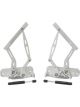 Aeroflow Billet Bonnet Hinge Kit Silver For Holden Torana LC-LJ
