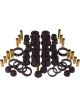 Prothane For 84-99 Jeep Cherokee Total Kit Black