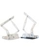 Aeroflow Billet Bonnet Hinge Kit Polished For Holden HK-HT-HG