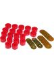 Prothane For 85-89 Mitsubishi Montero Body Mount Kit Red