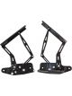 Aeroflow Billet Bonnet Hinge Kit Black For Holden HK-HT-HG