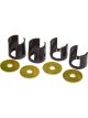 Prothane For 89-94 Nissan 240SX Rear Subframe Inserts Black