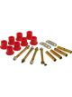 Prothane For 76-86 Jeep CJ5/7/8 Front Shackle Bushings Red