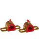 Prothane Universal Greasable Sway Bar Bushings 1in Type A Bracket Red