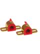 Prothane Universal Greasable Sway Bar Bushings 23MM Type A Bracket Red
