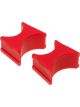 Prothane Universal Shock Reservoir Mounts 1.5/2.0 Diameter Red