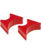 Prothane Universal Shock Reservoir Mounts 1.5/3.0 Diameter Red