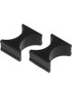 Prothane Universal Shock Reservoir Mounts 2.5/2.5 Diameter Black