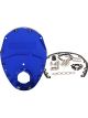 Aeroflow 2-Piece Billet Alloy Timing Cover Blue For SB Chev & 90Â° V6