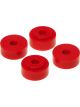 Prothane Universal Shock Bushings Stem Type Large Nipple Red