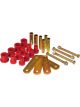 Prothane For Chrysler SS Conv HD Spring & Shackles Bushings Red