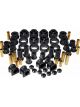 Prothane For 94-01 Dodge Ram 2wd Total Kit Black
