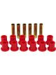 Prothane For 67-77 Ford F250 4wd Front Spring & Shackle Bushings Red