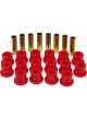 Prothane For 68-72 Ford F100/150 2wd Rear Spring & Shackle Bushings Red