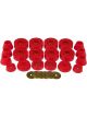 Prothane For 78-79 Ford Bronco Body Mount Kit Red