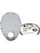 Aeroflow 2-Piece Alloy Timing Cover Silver For SB Chev & 90Â° V6