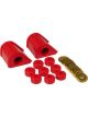 Prothane For 86-95 Ford Taurus Rear Sway Bar Bushings 1in Red