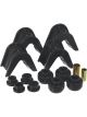 Prothane For 66-79 Ford Trucks 14-Piece Bushing Set 4deg Offset Blac…