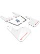 Rally Armor For 16-19 Honda Civic Si UR White Mud Flap w/ Red Lo