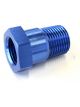 Aeroflow Temperature Probe Adapter 3/8 NPT to 5/8 Inch -18 UNF Blue