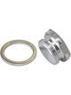 Aeroflow Holley Fuel Bowl Inlet Blank Plug Silver 7/8 Inch -20