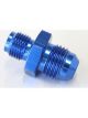 Aeroflow Inverted Seat Adapter 7/16 Inch-24 to -6AN Blue