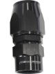 Aeroflow Kryptalon Full Flow Swivel Straight Hose End -8AN Black