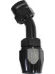 Aeroflow Kryptalon Full Flow Swivel 45 Degree Hose End -6AN Black