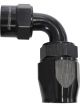 Aeroflow Kryptalon Full Flow Swivel 90 Degree Hose End -10AN Black