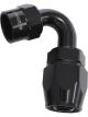 Aeroflow Kryptalon Full Flow Swivel 120 Degree Hose End -4AN Black