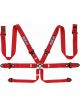 Sparco Belt 6pt 3in Aluminum Red
