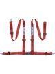 Sparco Belt 2 Inch Red 4Pt Snap-In