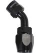 Aeroflow Kryptalon Full Flow Swivel 30 Degree Hose End -10AN Black