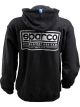 Sparco Swtshrt Hooded Heritage Blk Xs