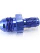 Aeroflow Inverted Seat Adapter 3/8 Inch-24 to -6AN Blue