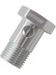 Aeroflow Alloy Banjo Bolt M18 x 1.5 Silver Use With -10AN