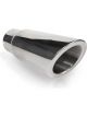 Stainless Works Double Wall Slash Cut Exhaust Tip 4in Body 2 1/4in ID
