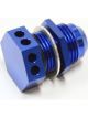 Aeroflow Bolt In Breather Bulkhead -12 Blue